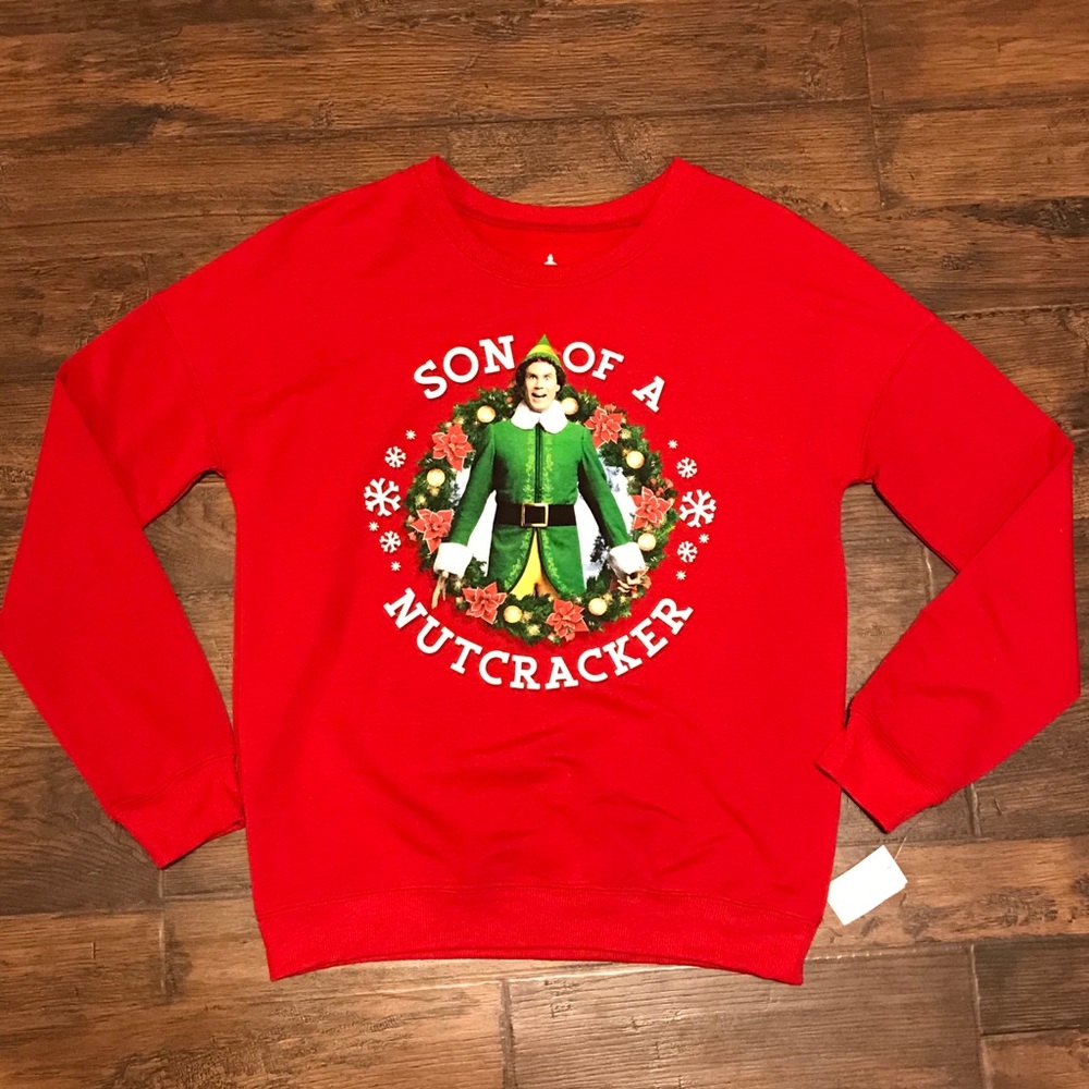 NWT Juniors ELF Sweatshirt